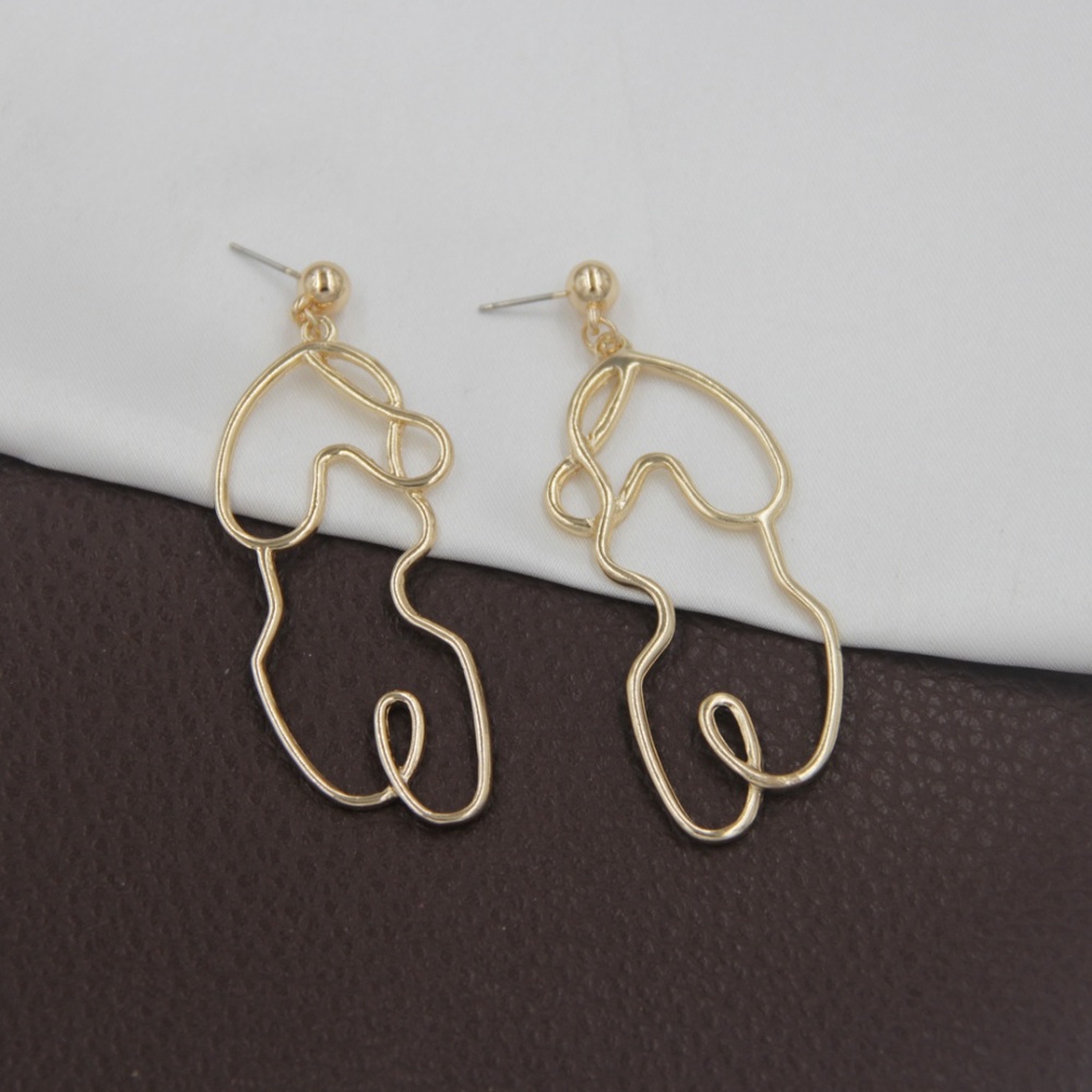 Picasso Art Feminist Minimalist Figure Earrings - Picture 7 of 7
